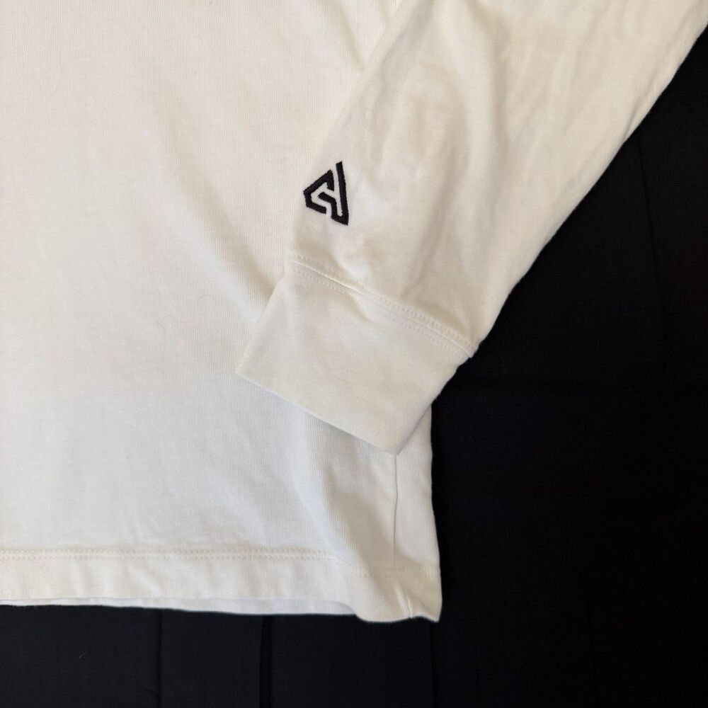Nike Giannis Antetokounmpo Freak Long Sleeve T-Shirt Mens M White Swoosh - Picture 2 of 10